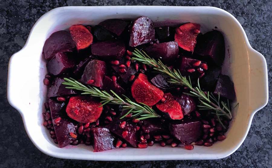 Twice Roasted Beetroot With Pomegranate Recipe Cuisine Fiend
